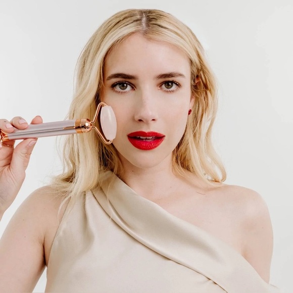 FINISHING TOUCH FLAWLESS VIBRATING FACUAL ROLLER/MASSAGER -ROSE QUARTZ (NEW) - Picture 7 of 7